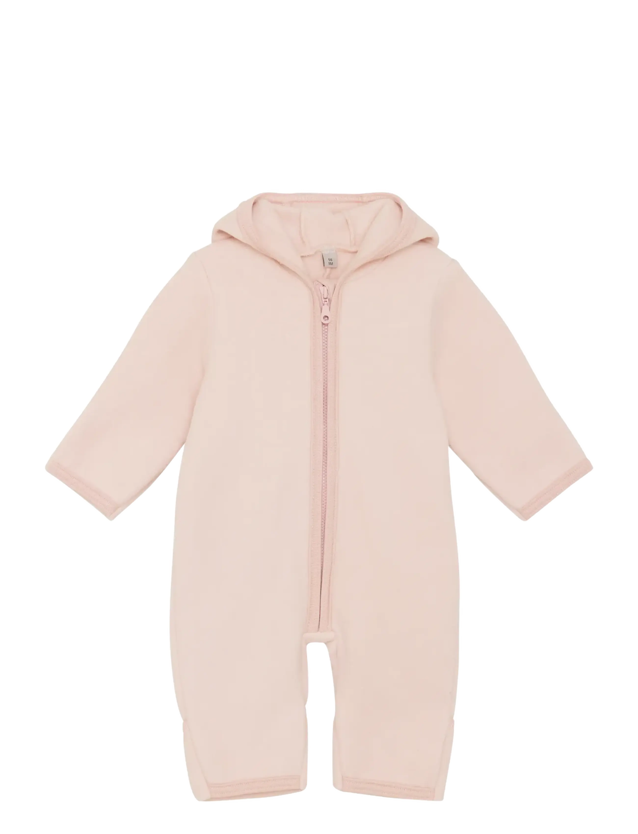 Huttelihut Pram Suit Cotton Fleece - Flyverdragter - CAMEL MELANGE / pink/rose