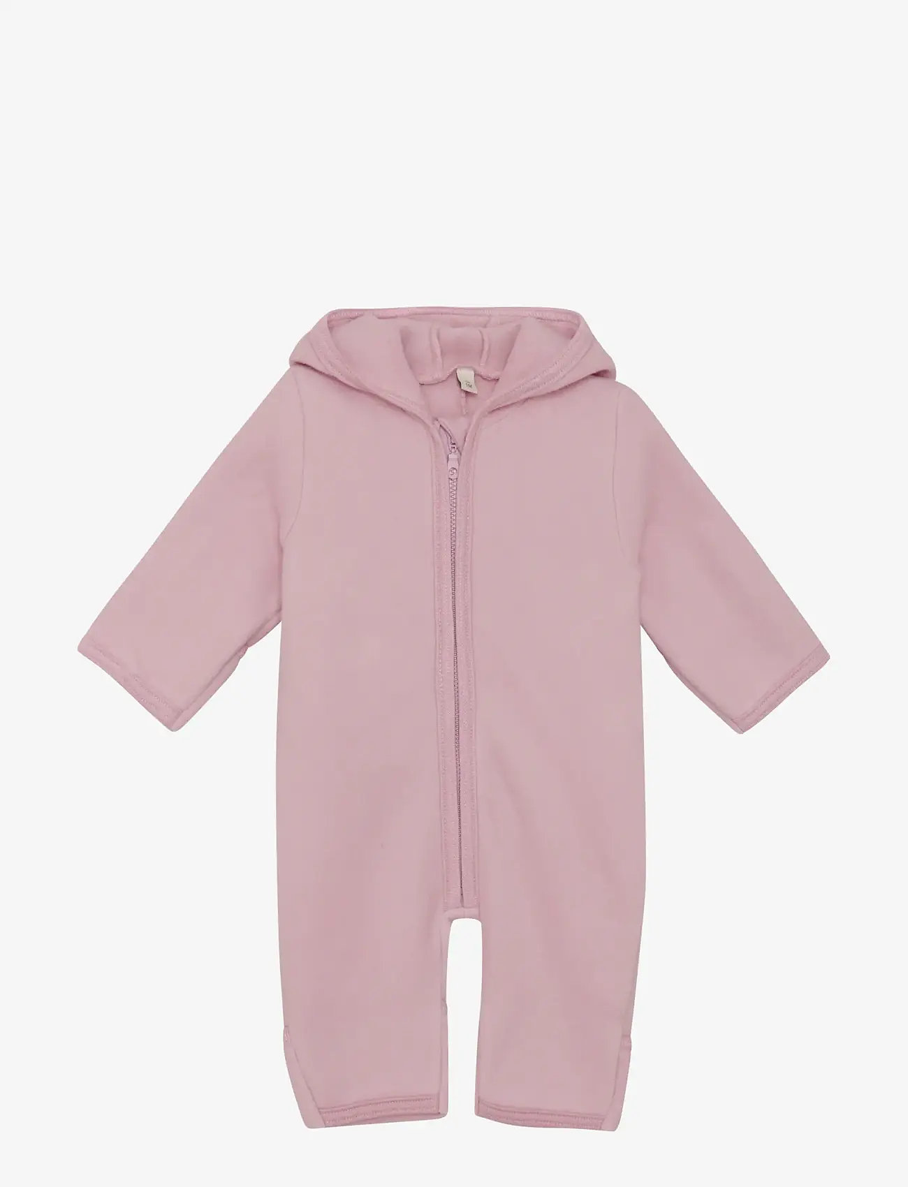 Huttelihut - Pram Suit Cotton Fleece - fleecedragter - deauville mauve - 0