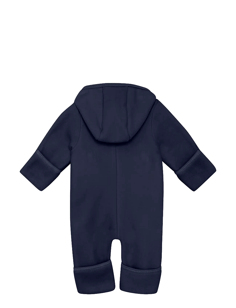 Huttelihut - Pram Suit Cotton Fleece - fleece coveralls - navy blazer - 1