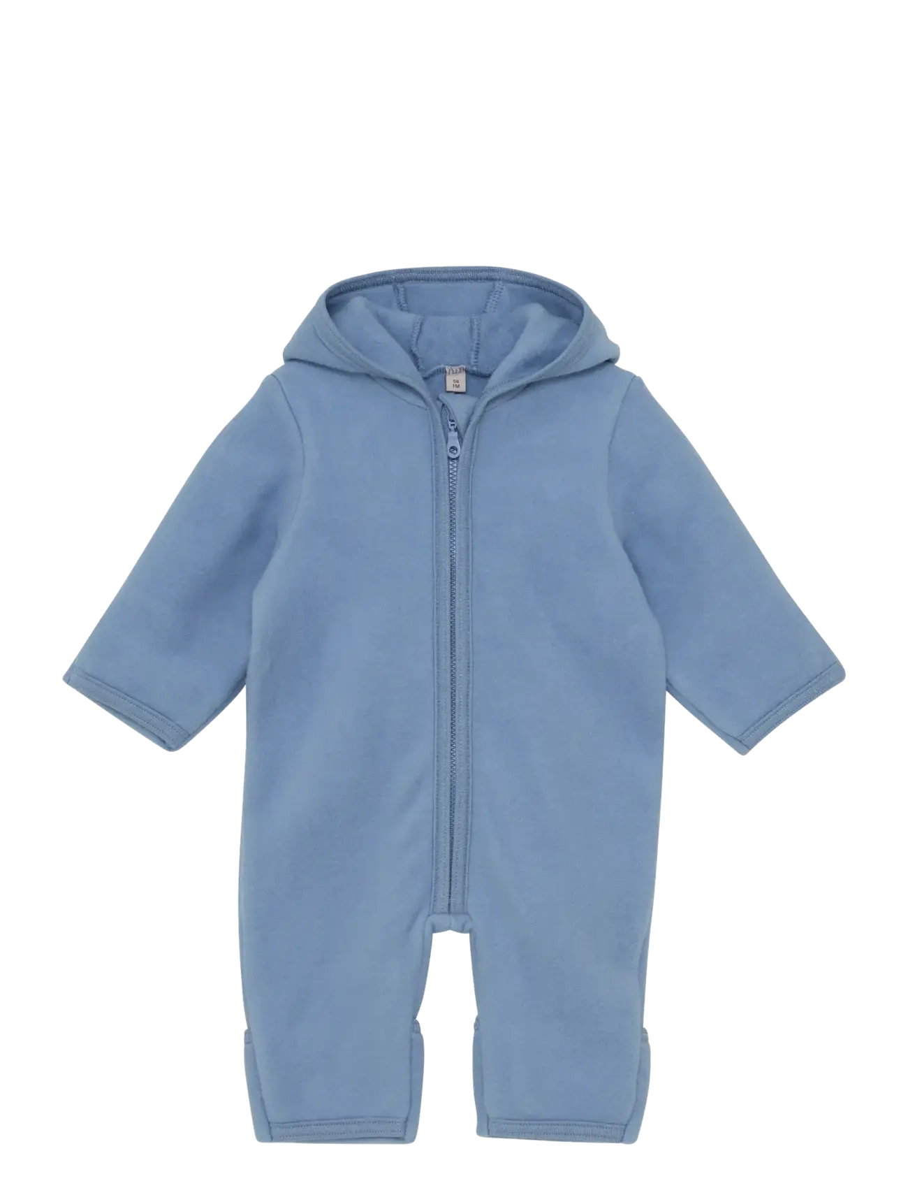 Huttelihut Pram Suit Cotton Fleece, 68, Blue, Yderbeklædning I Fleece > Overalls I Fleece, Børn