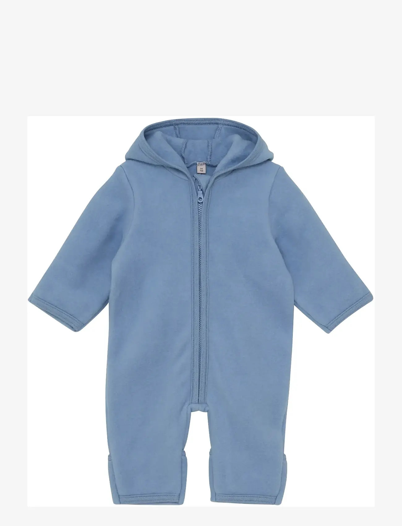 Huttelihut - Pram Suit Cotton Fleece - fleece overalls - windward blue - 0