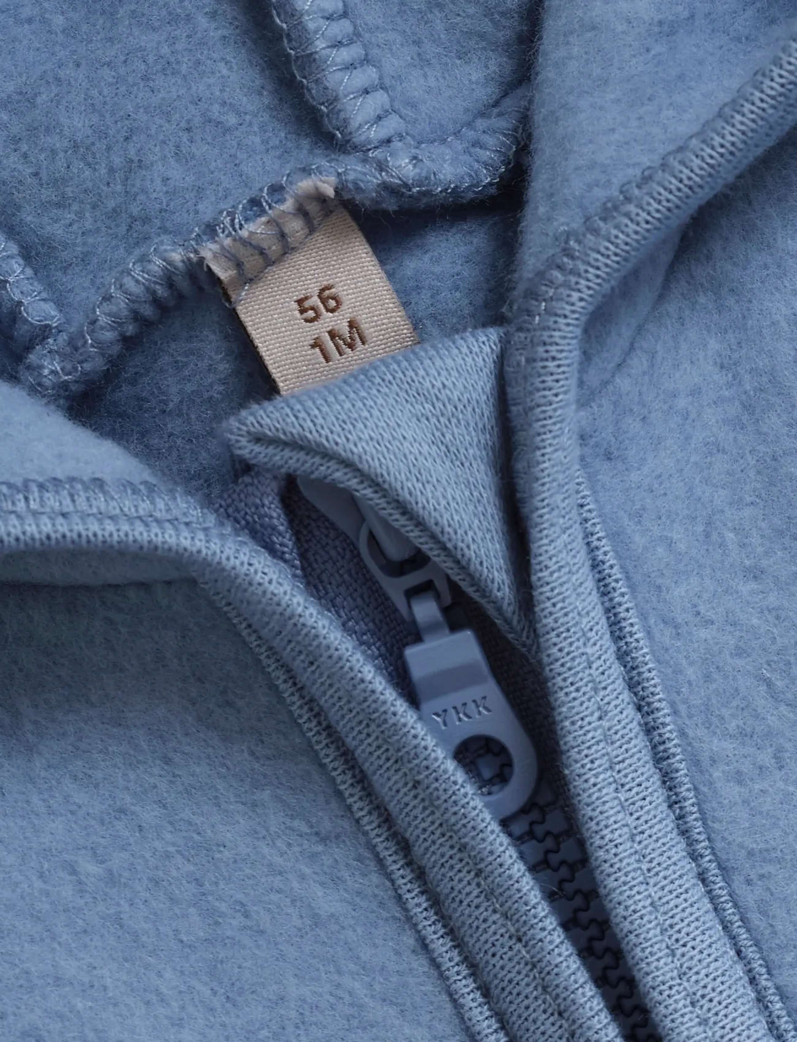 Huttelihut - Pram Suit Cotton Fleece - fleece coveralls - windward blue - 2