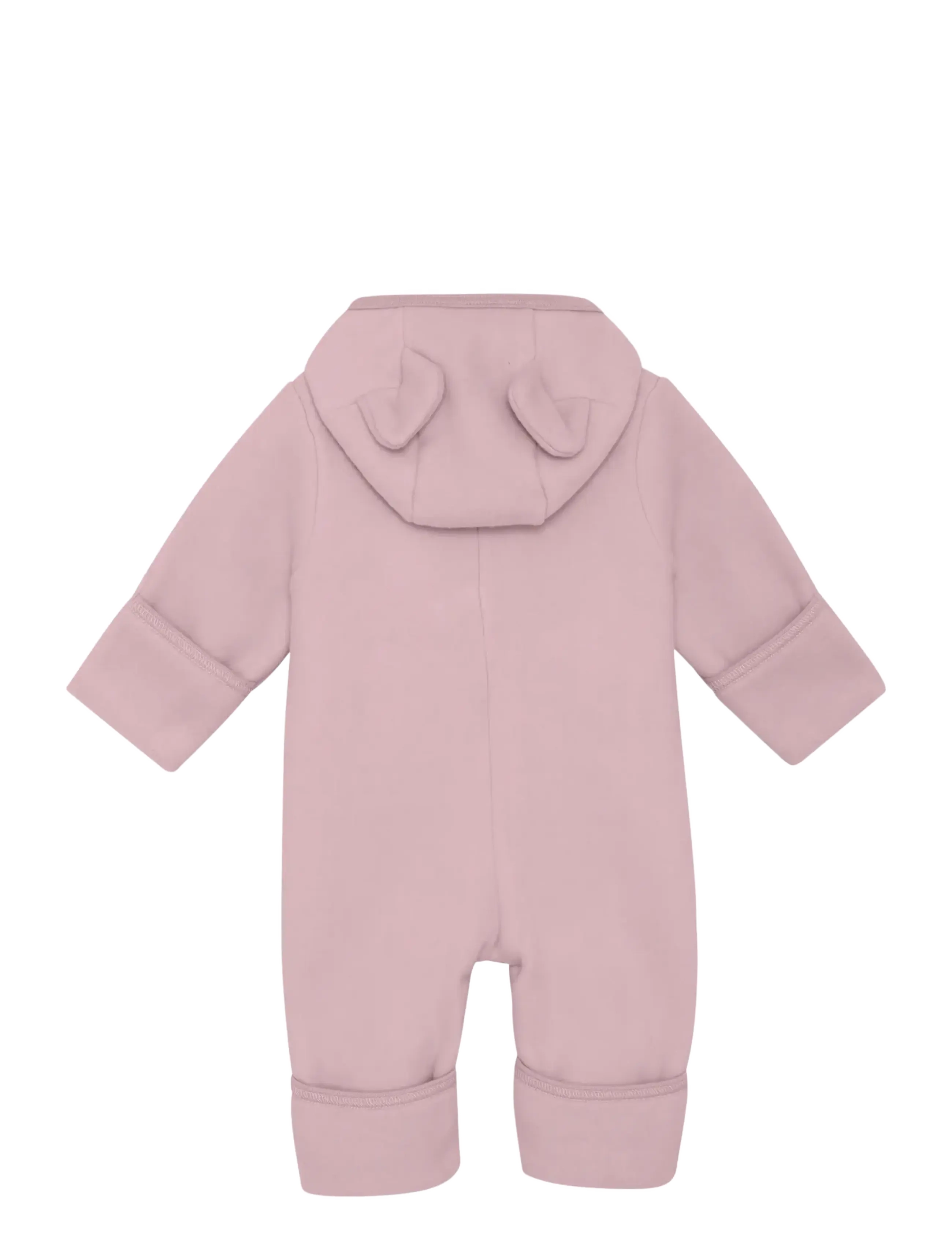 Huttelihut - Pram Suit Ears Cot. Fleece - overtøj - deauville mauve - 1