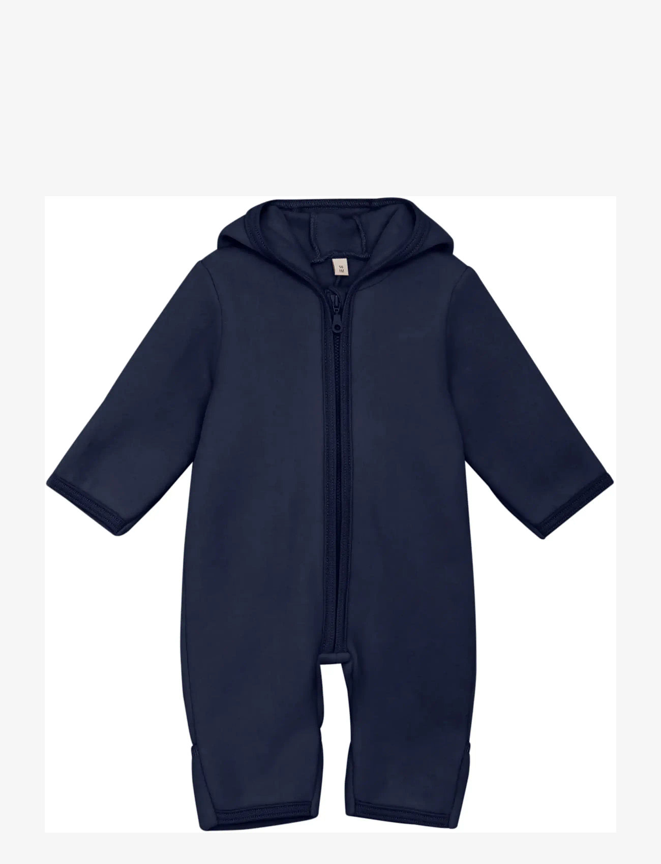 Huttelihut - Pram Suit Ears Cot. Fleece - fleecedragter - navy blazer - 0