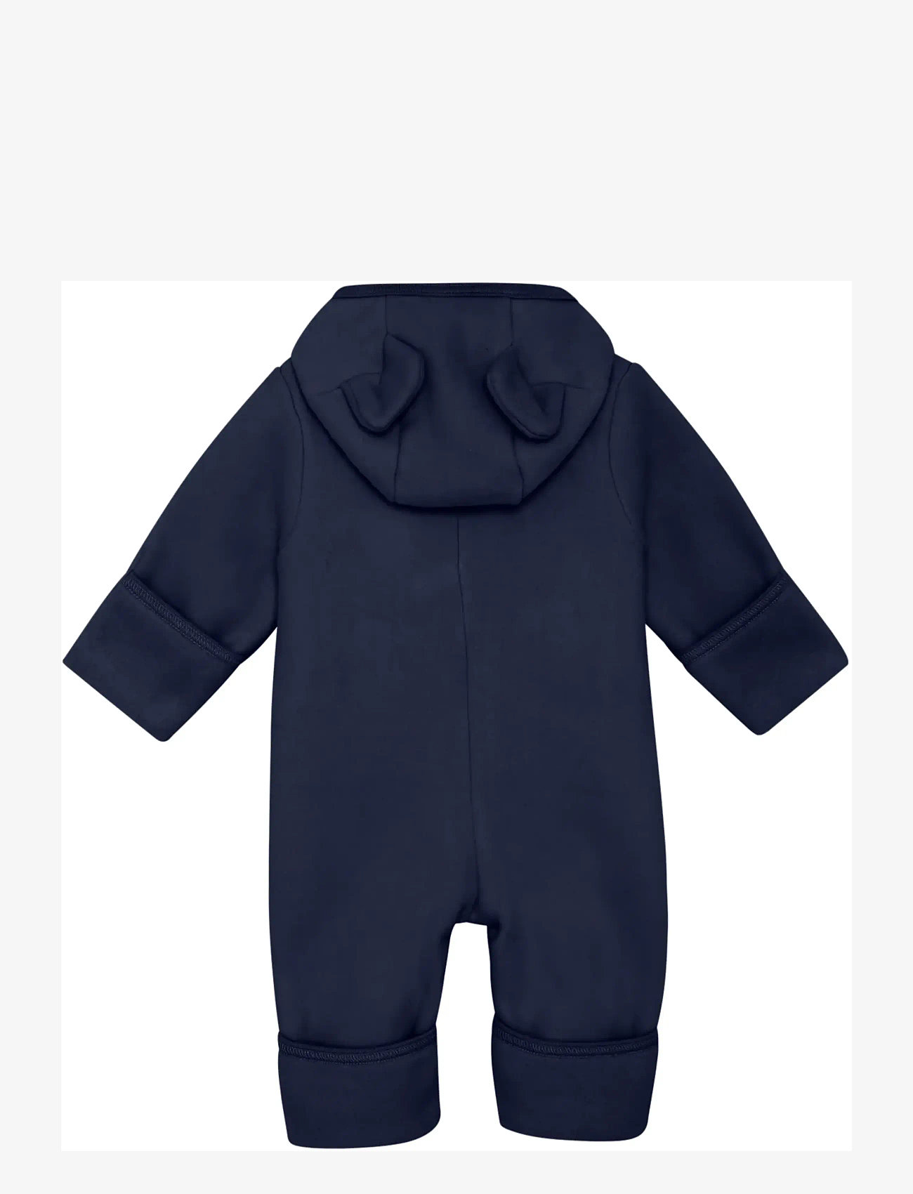 Huttelihut - Pram Suit Ears Cot. Fleece - fleecedragter - navy blazer - 1