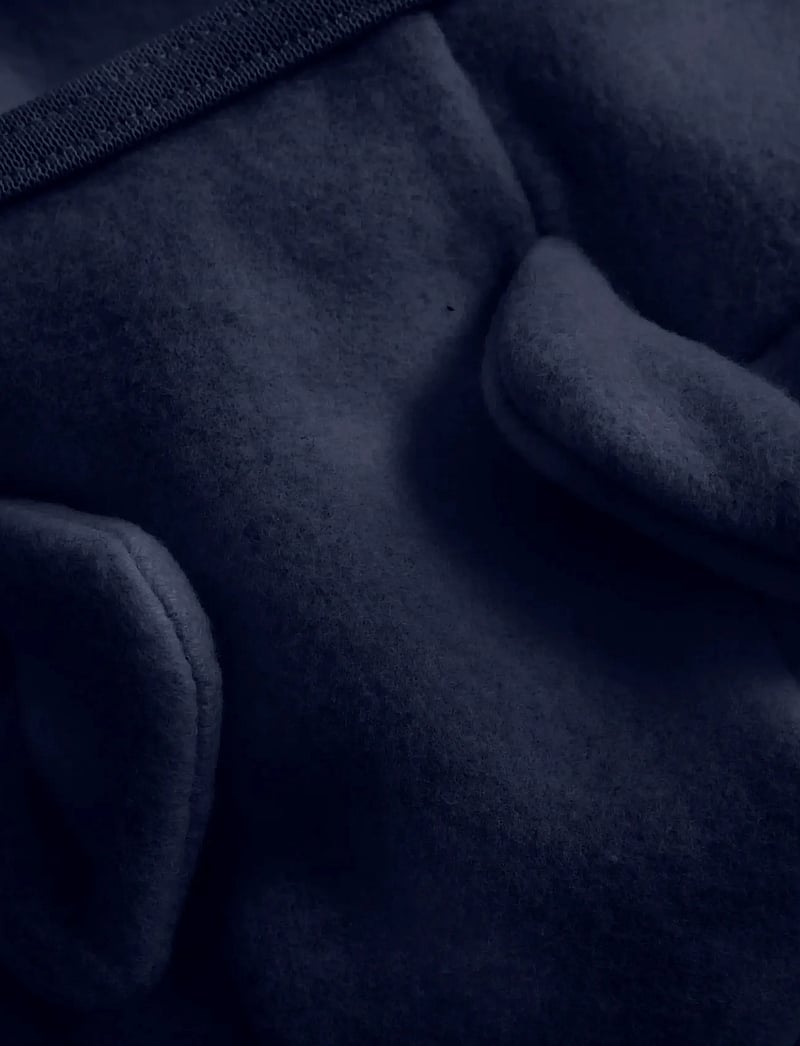 Huttelihut - Pram Suit Ears Cot. Fleece - fleecedragter - navy blazer - 2
