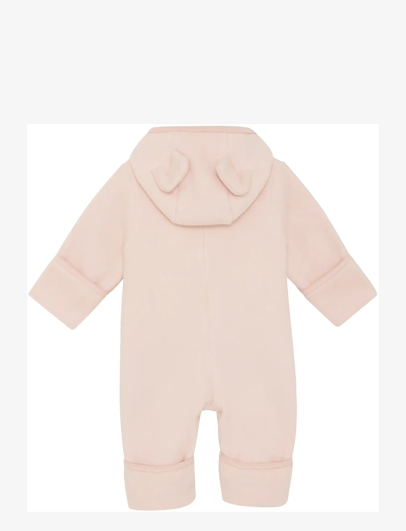 Huttelihut - Pram Suit Ears Cot. Fleece - fleecedragter - peach blush - 1