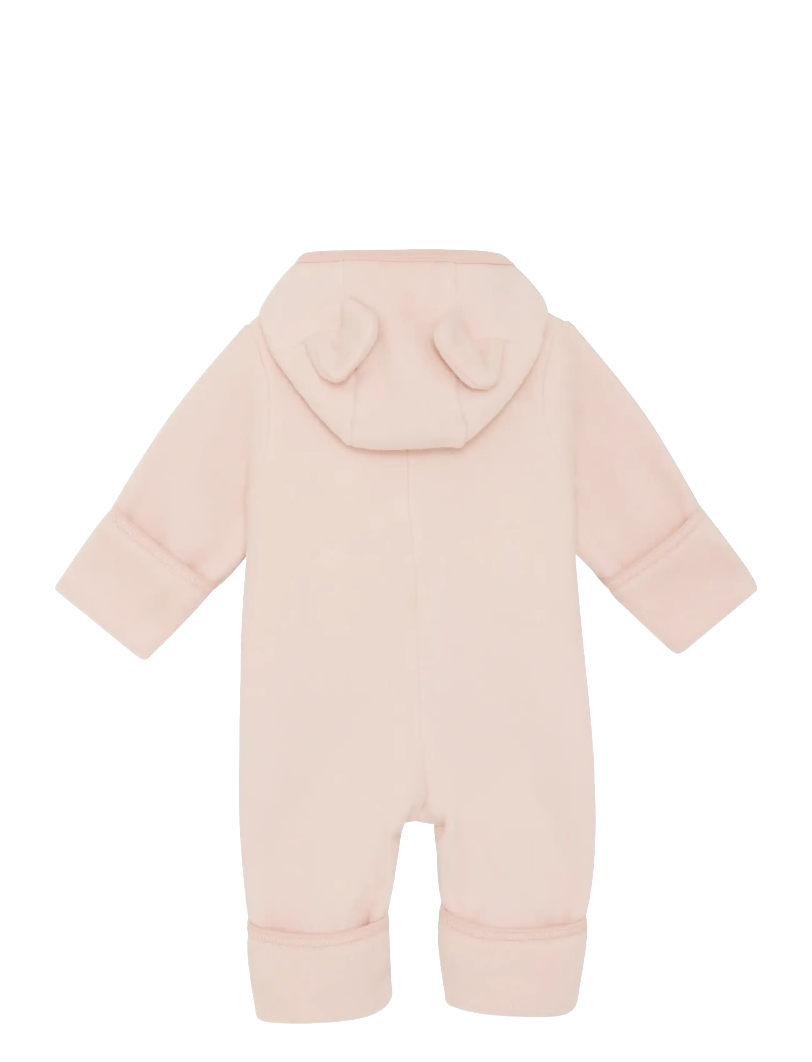 Huttelihut - Pram Suit Ears Cot. Fleece - fleece overalls - peach blush - 1