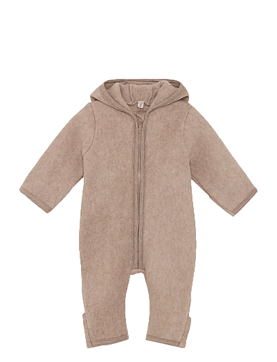 Pram Suit Ears Cot. Fleece - Fleecedragter