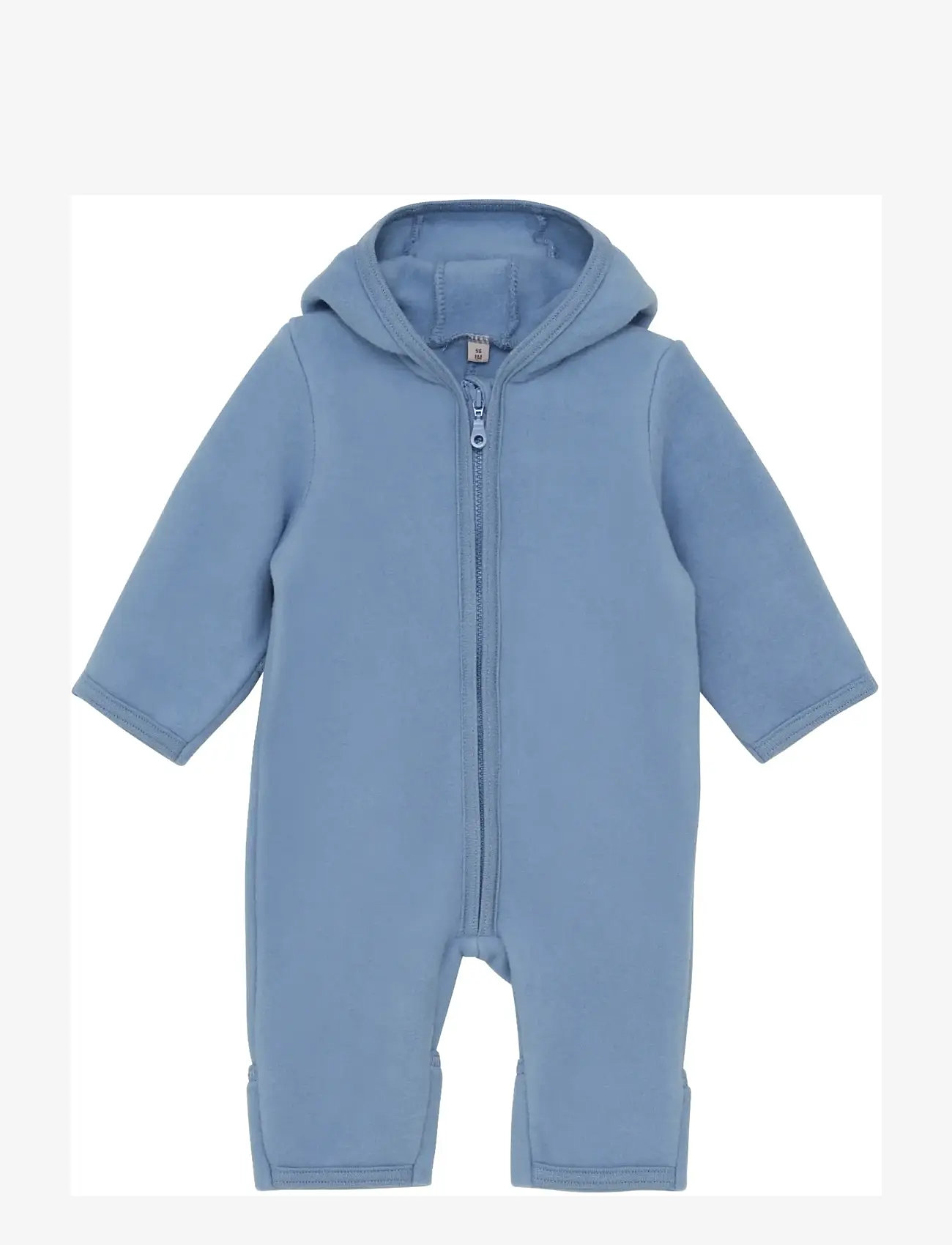 Huttelihut - Pram Suit Ears Cot. Fleece - fleecedragter - windward blue - 0