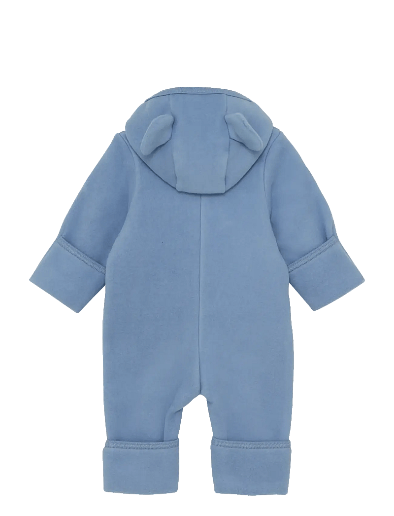 Huttelihut - Pram Suit Ears Cot. Fleece - fleecedragter - windward blue - 1