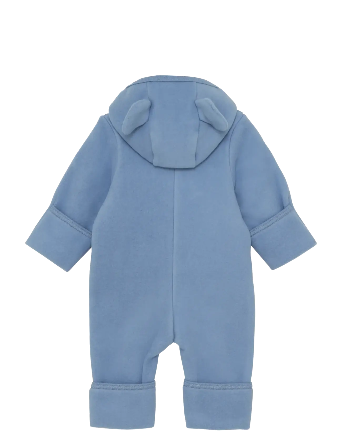 Huttelihut - Pram Suit Ears Cot. Fleece - fliiskombinesoonid - windward blue - 1