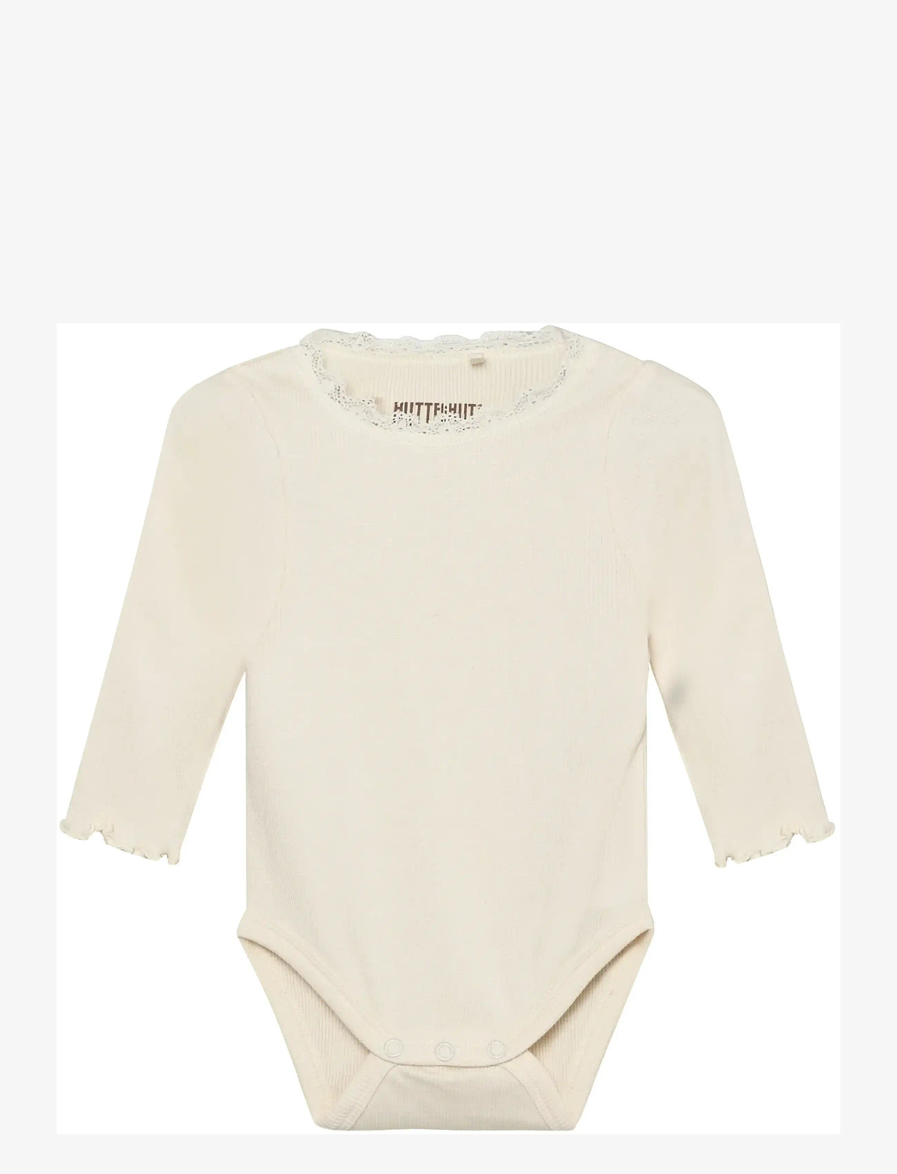 Huttelihut - Body LS Rib - pikkade varrukatega - antique white - 0