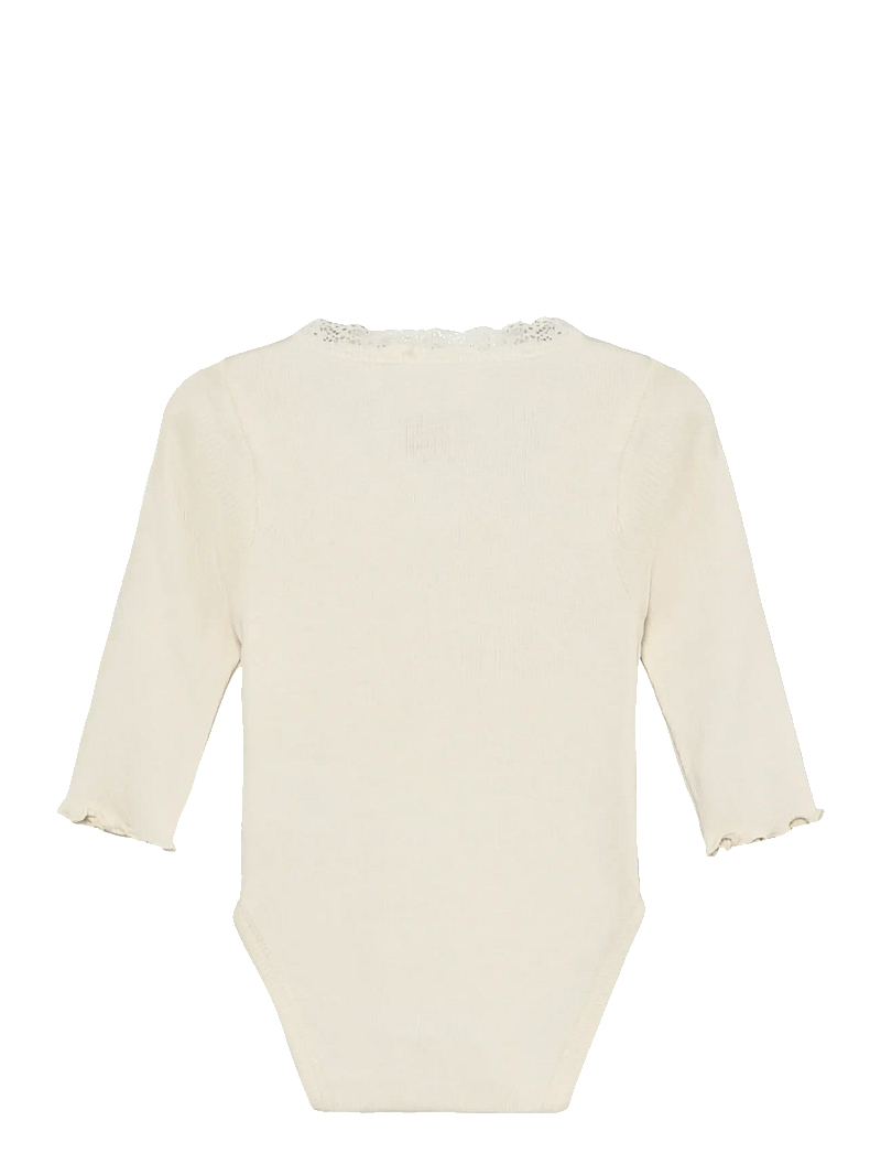 Huttelihut - Body LS Rib - pikkade varrukatega - antique white - 1