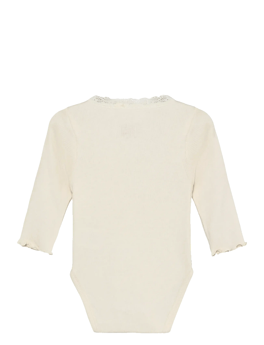 Huttelihut - Body LS Rib - langärmelig - antique white - 1