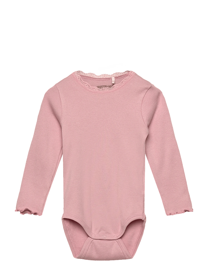 Huttelihut - Body LS Rib - langärmelig - pale mauve - 0