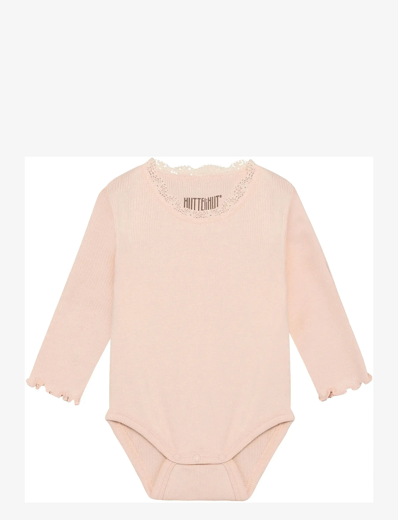 Huttelihut - Body LS Rib - langärmelig - peach blush - 0