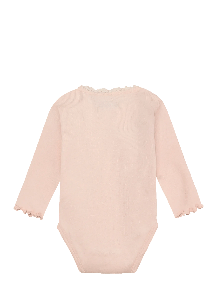 Huttelihut - Body LS Rib - langerma - peach blush - 1