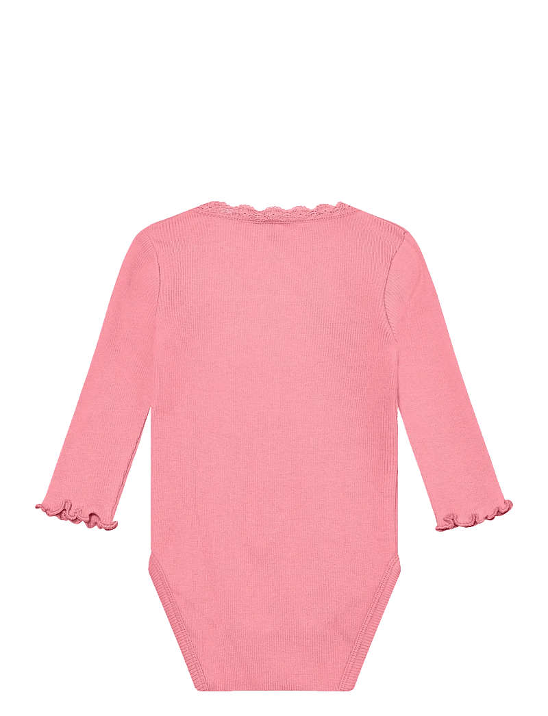 Huttelihut - Body LS Rib - langærmede heldragter - plumeria - 1