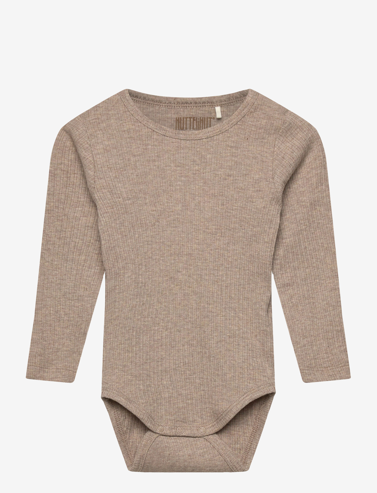 Huttelihut - Body LS Rib - madalaimad hinnad - white pepper melange - 0