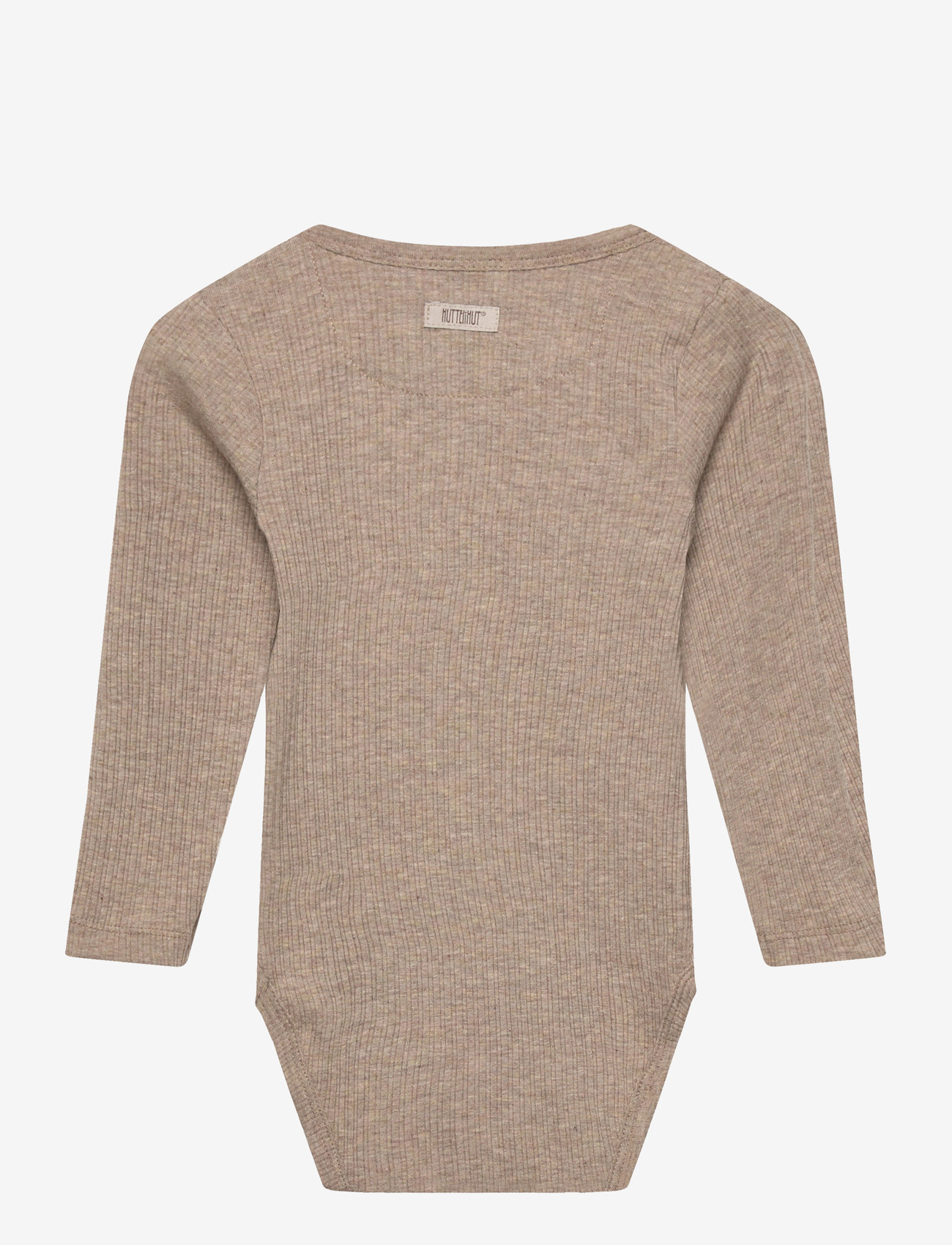 Huttelihut - Body LS Rib - madalaimad hinnad - white pepper melange - 1