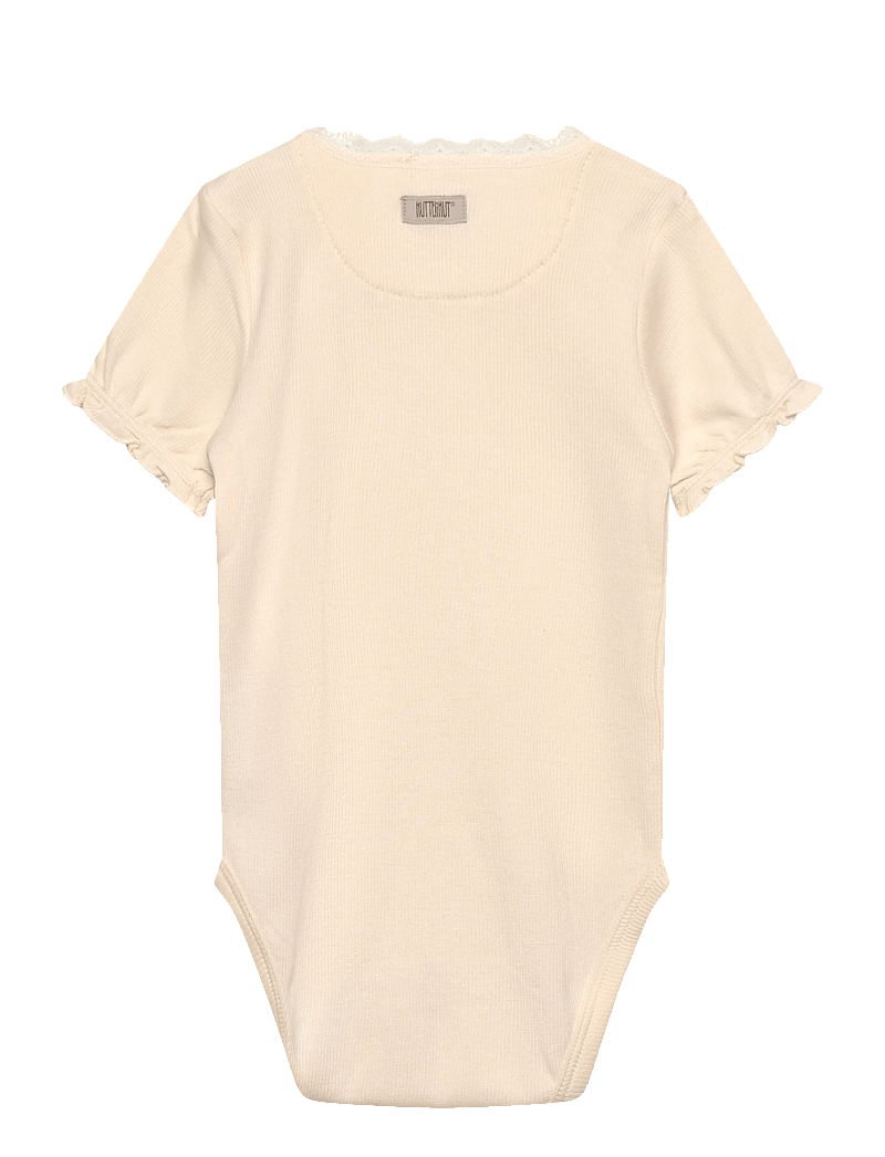 Huttelihut - Body SS Rib - short-sleeved bodies - antique white - 1