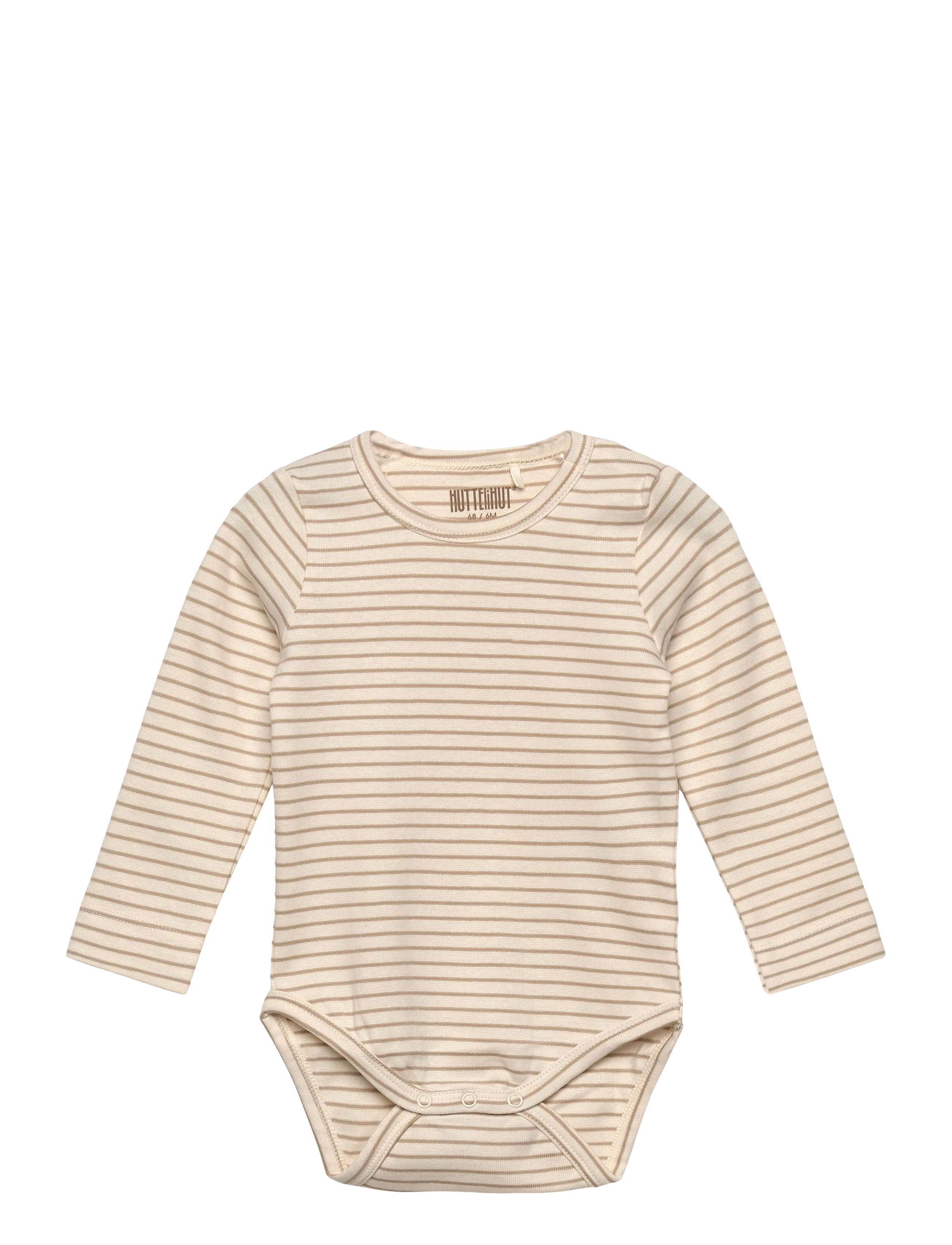 Huttelihut Body Ls Yd Stripe, 74, Bodys, Creme - Long-sleeved Kinder