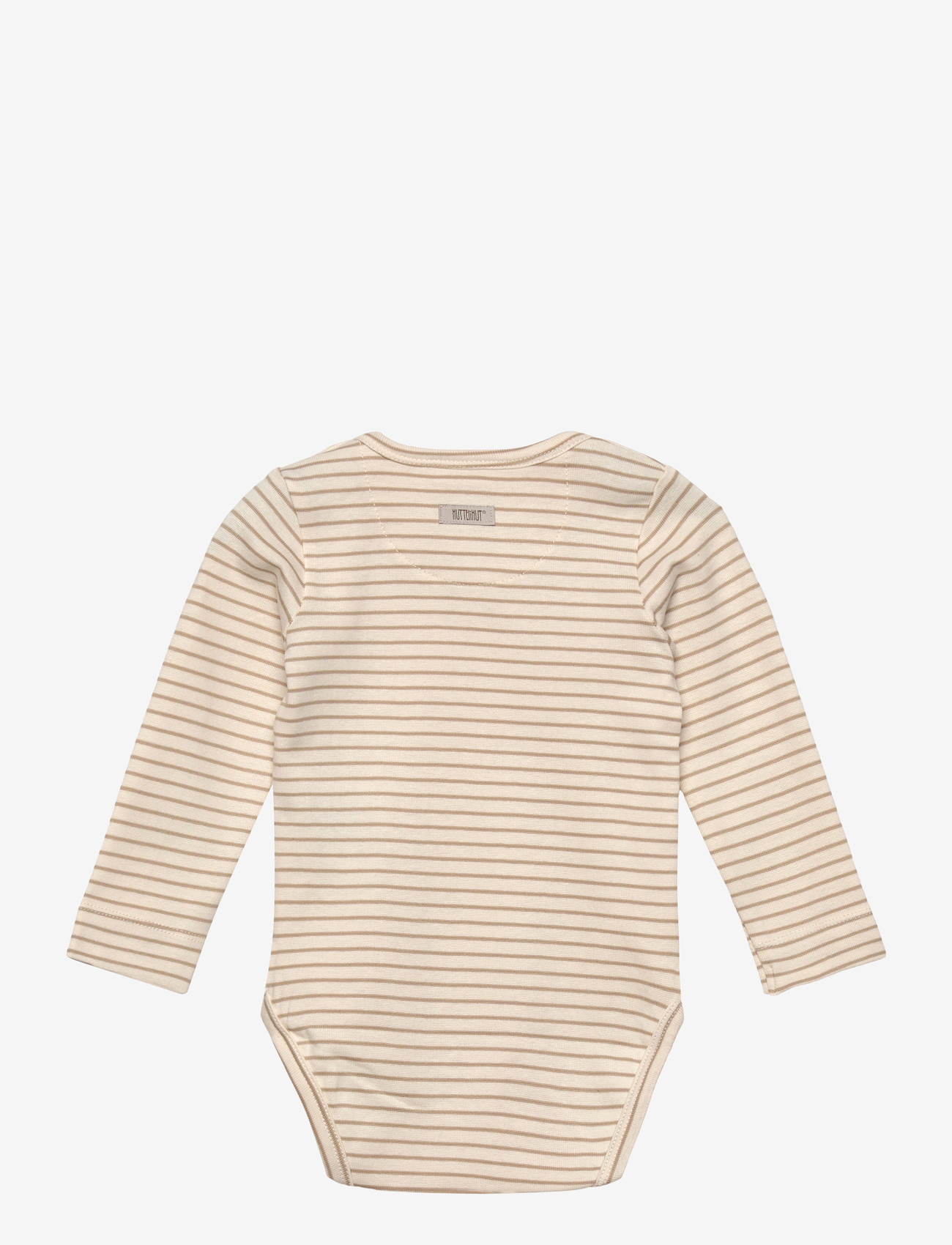 Huttelihut - Body LS YD Stripe - langærmede bodyer - white pepper - 1