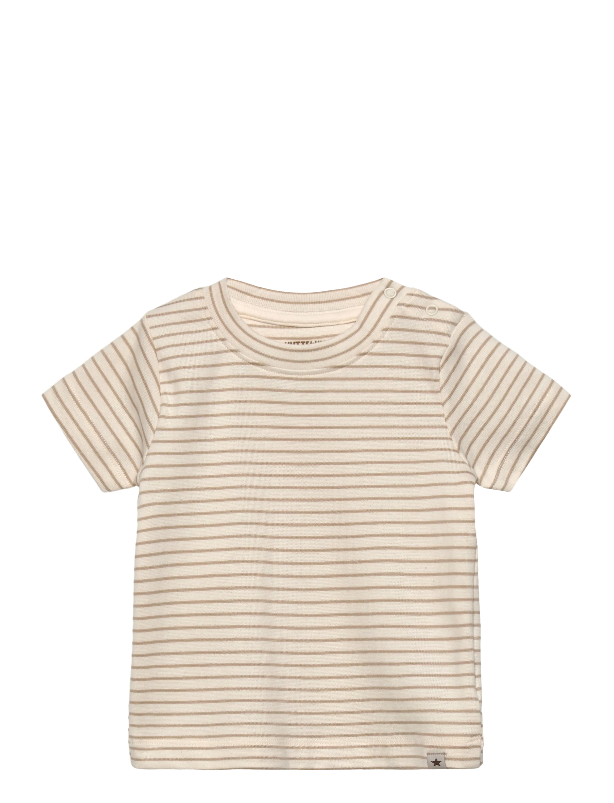 Huttelihut T-Shirt Ss Yd Stripe, 62, T-shirts, Creme - Short-sleeved, Kinder