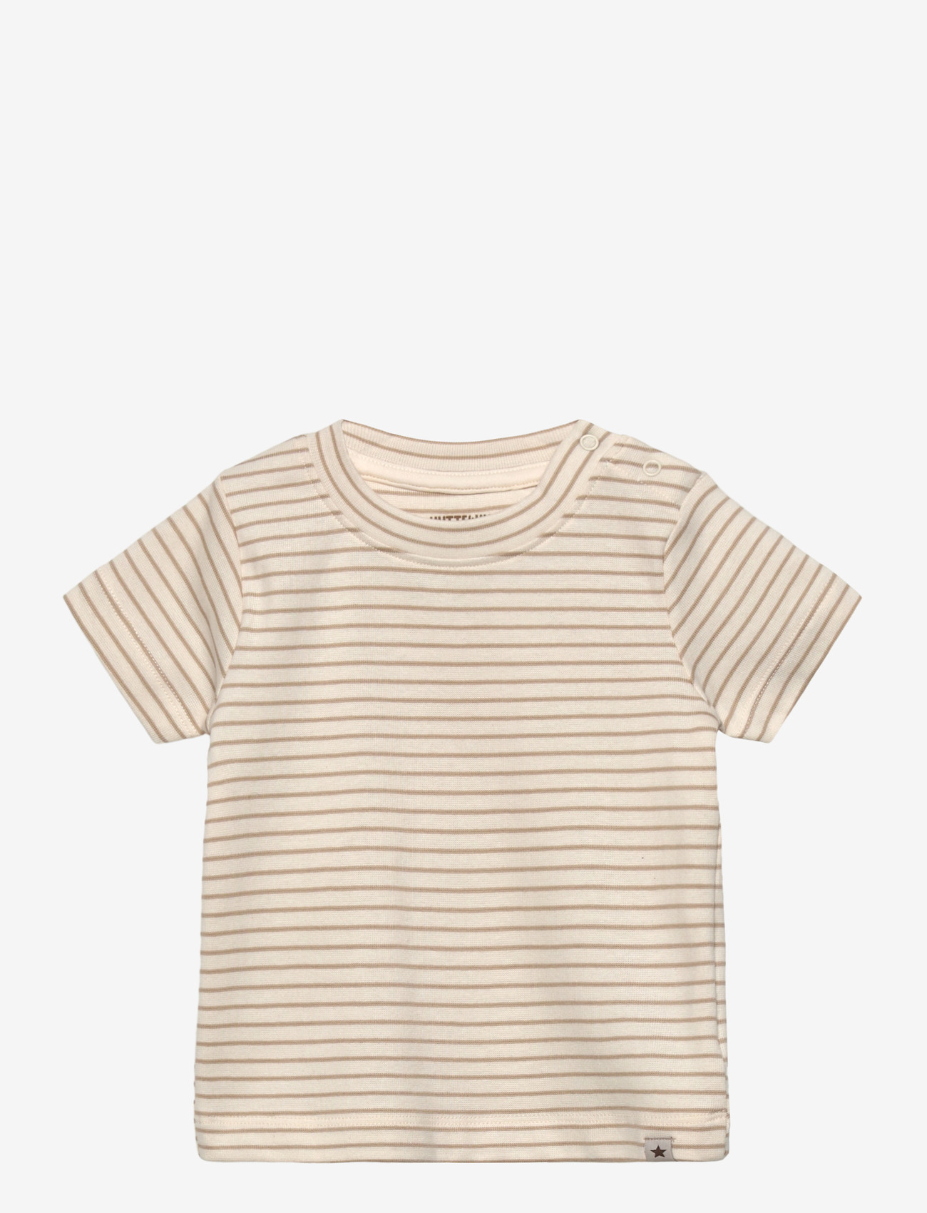 Huttelihut - T-shirt SS YD Stripe - lühikeste varrukatega t-särgid - white pepper - 0