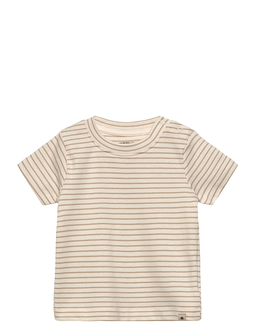 Huttelihut - T-shirt SS YD Stripe - kortärmade t-shirts - white pepper - 0