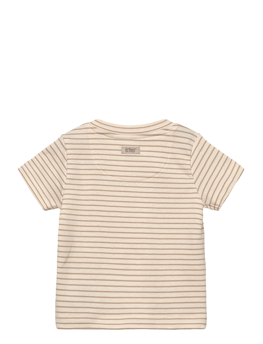 Huttelihut - T-shirt SS YD Stripe - kortärmade t-shirts - white pepper - 1