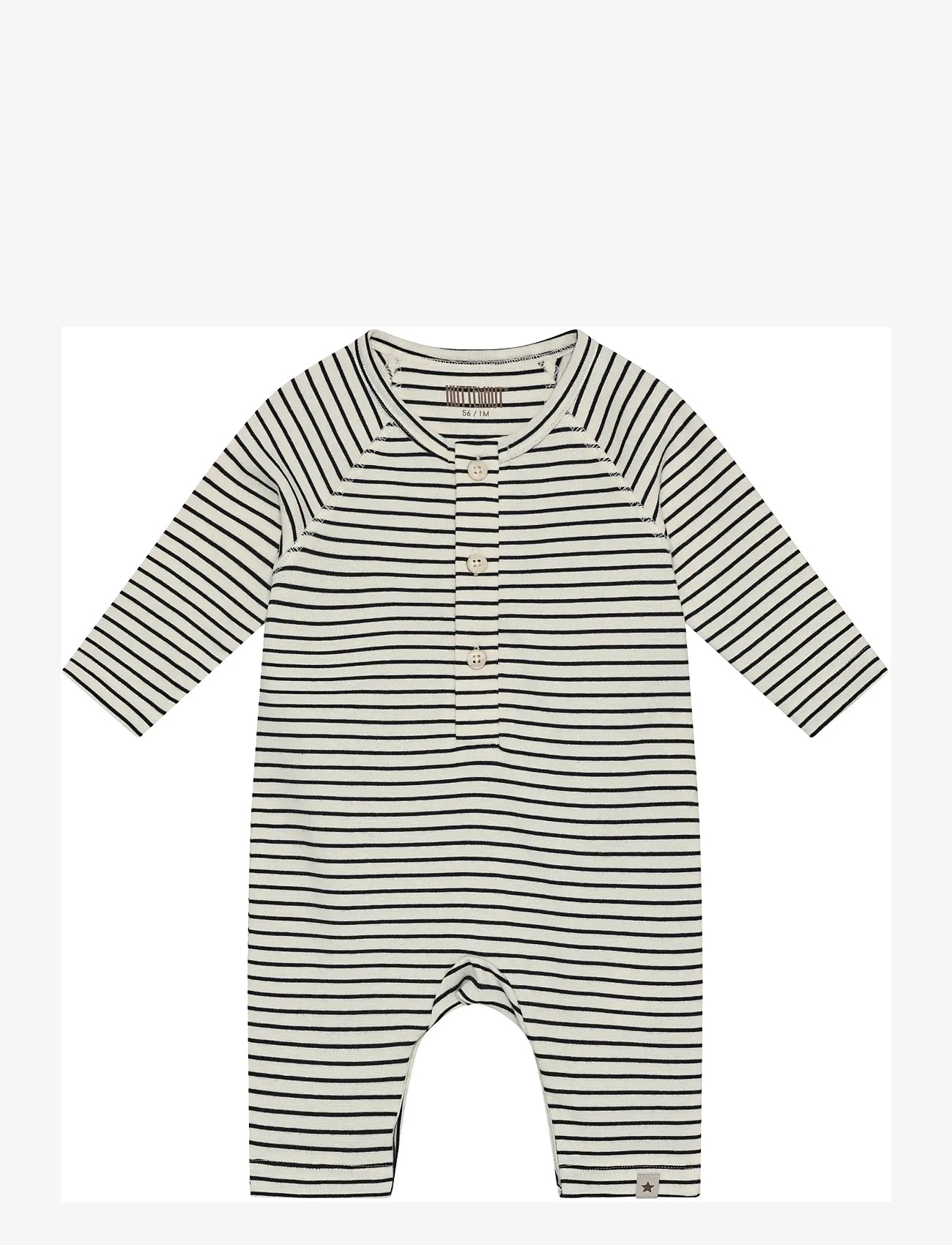 Huttelihut - Romper LS YD stripe - kortærmede t-shirts - navy blazer - 0