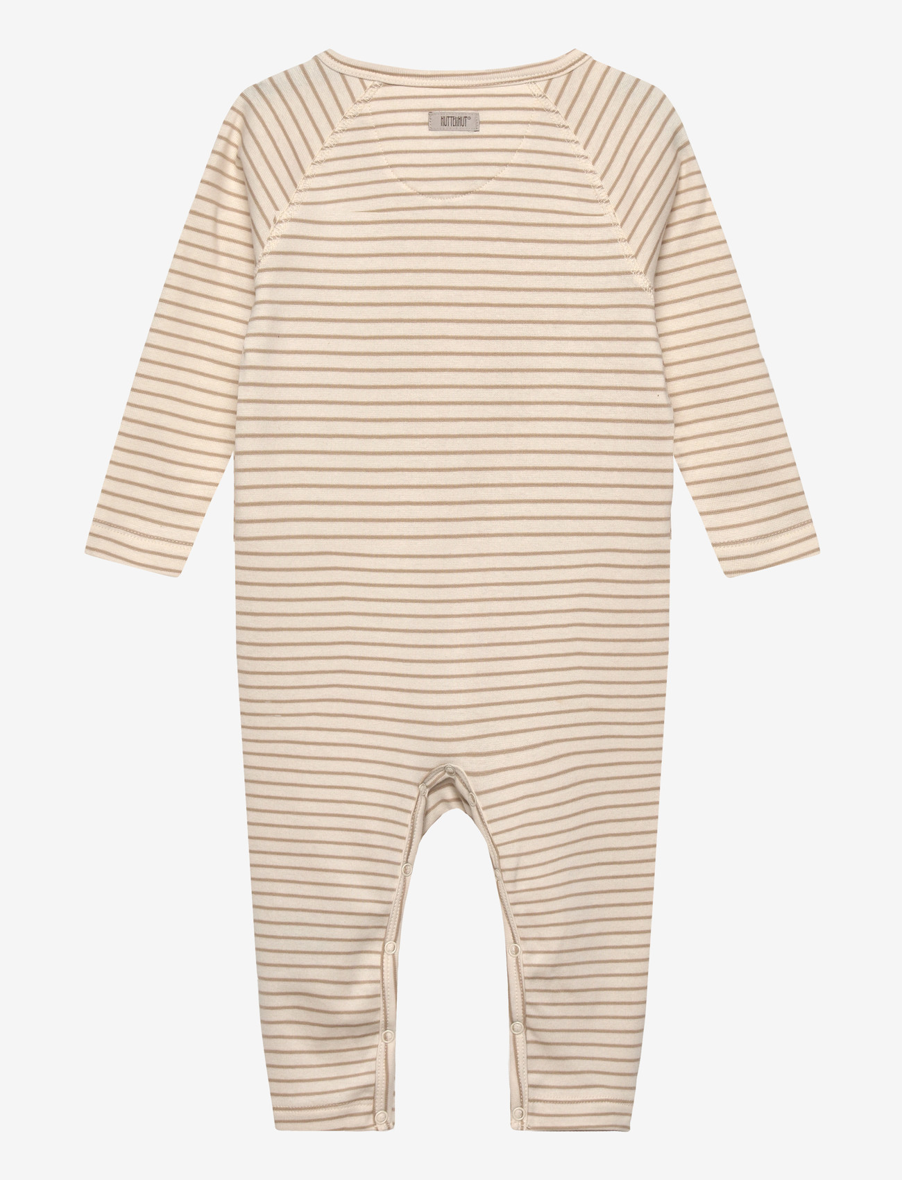 Huttelihut - Romper LS YD stripe - kortærmede t-shirts - white pepper - 1