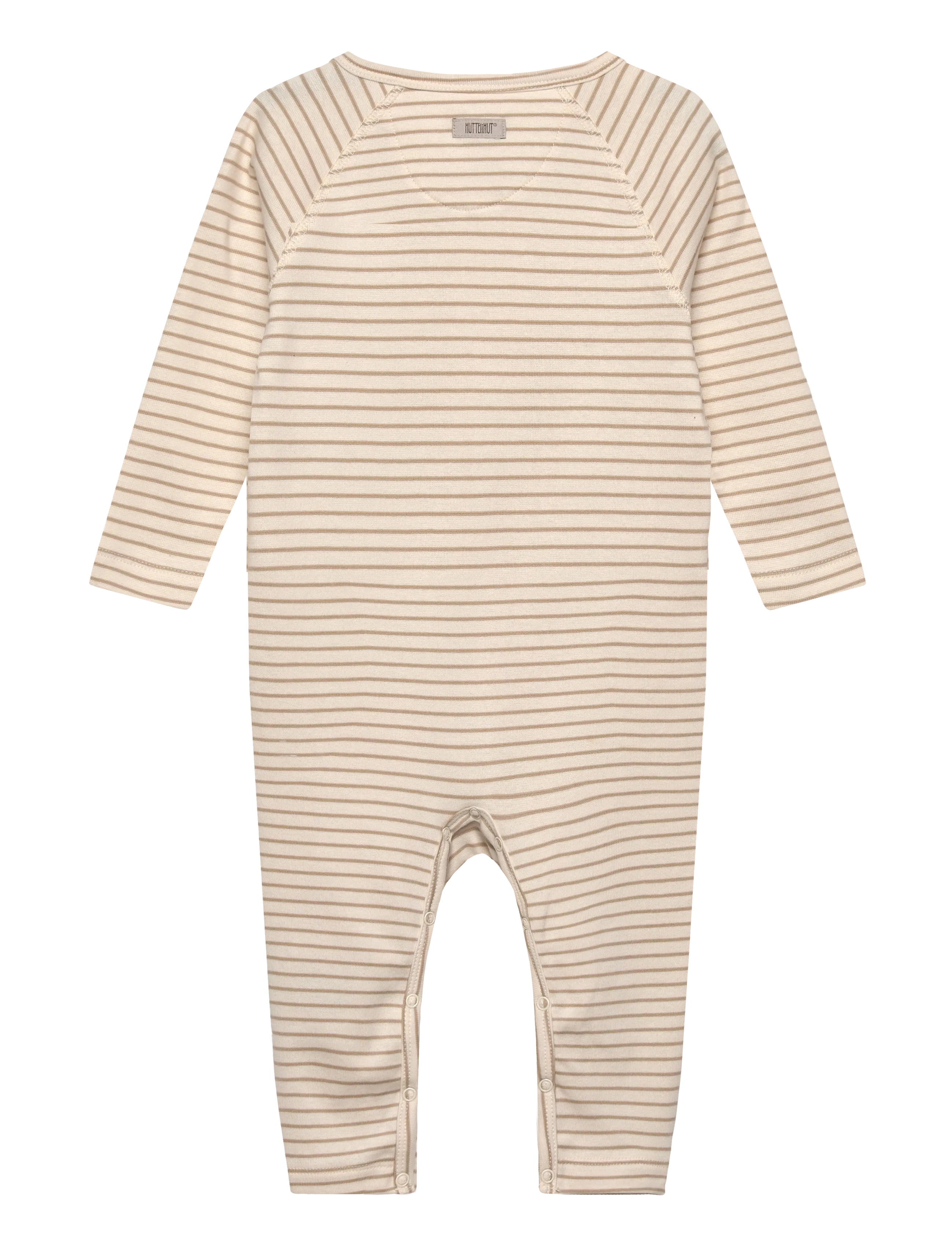 Huttelihut - Romper LS YD stripe - short-sleeved t-shirts - white pepper - 1