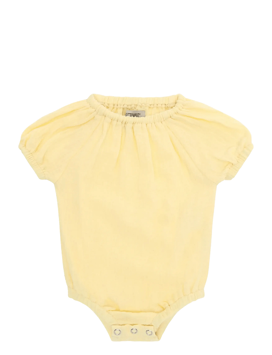 Huttelihut - Romper SS Muslin - kurzärmelig - double cream - 0