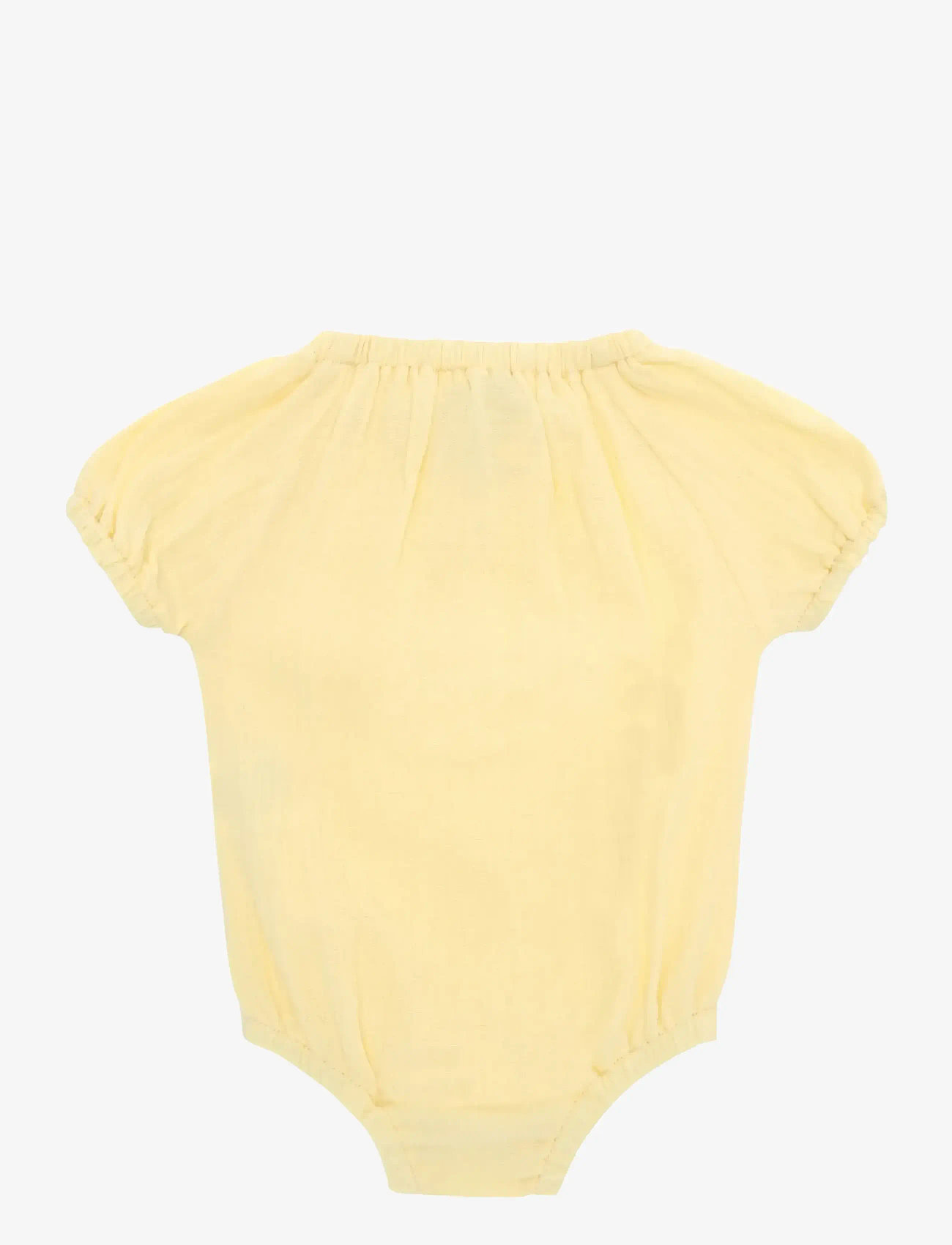Huttelihut - Romper SS Muslin - kortærmede heldragter - double cream - 1