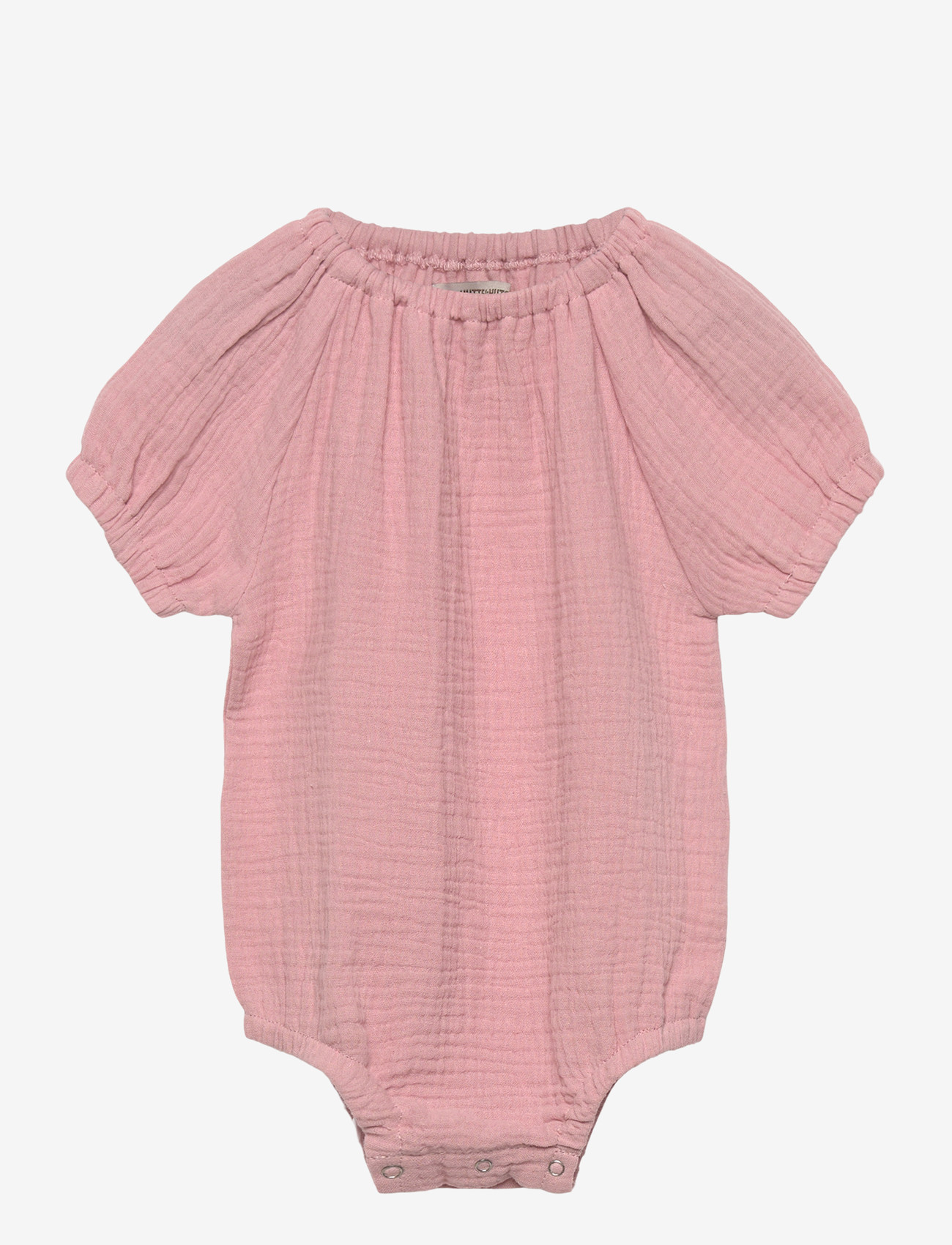 Huttelihut - Romper SS Muslin - kortærmede heldragter - pale mauve - 0
