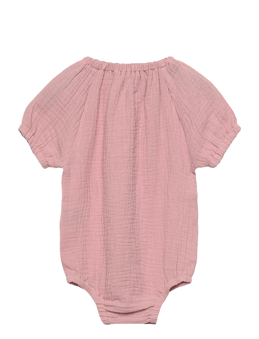 Huttelihut - Romper SS Muslin - kurzärmelig - pale mauve - 1