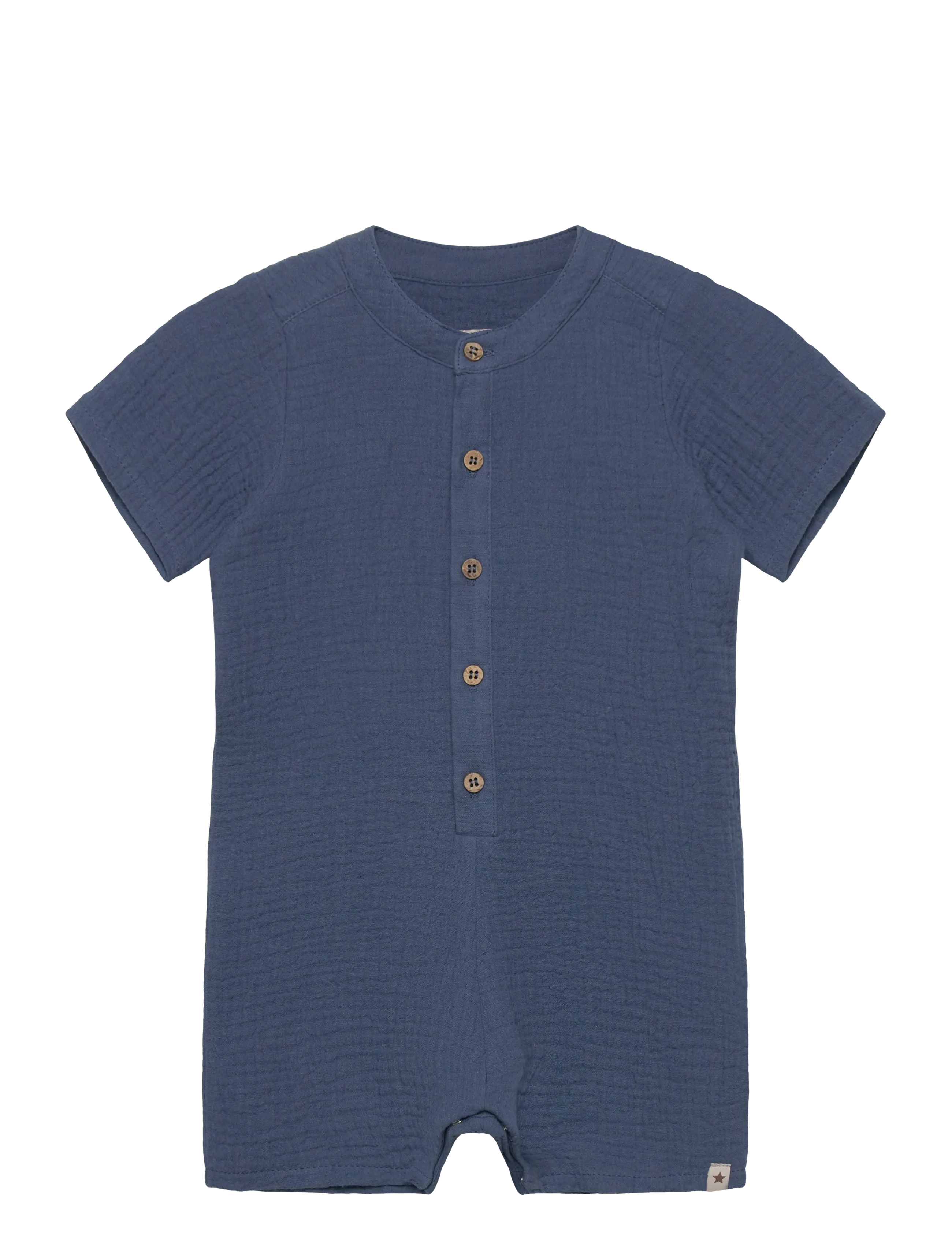 Huttelihut Playsuit Ss Muslin, Børn, Kortærmet Playsuit, Navy, Str: 74