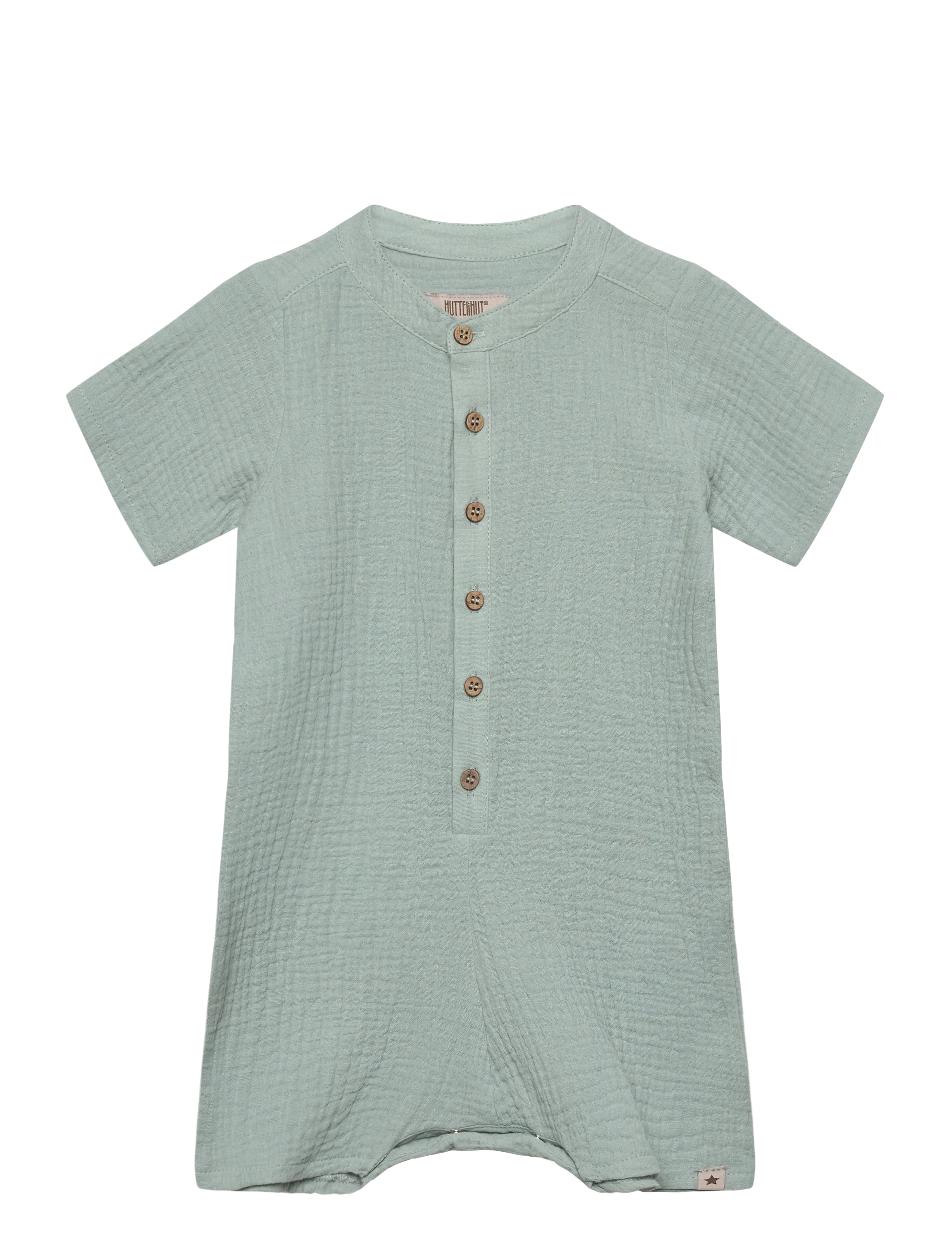 Huttelihut Playsuit SS Muslin - Kleidung - GRAY MIST / green