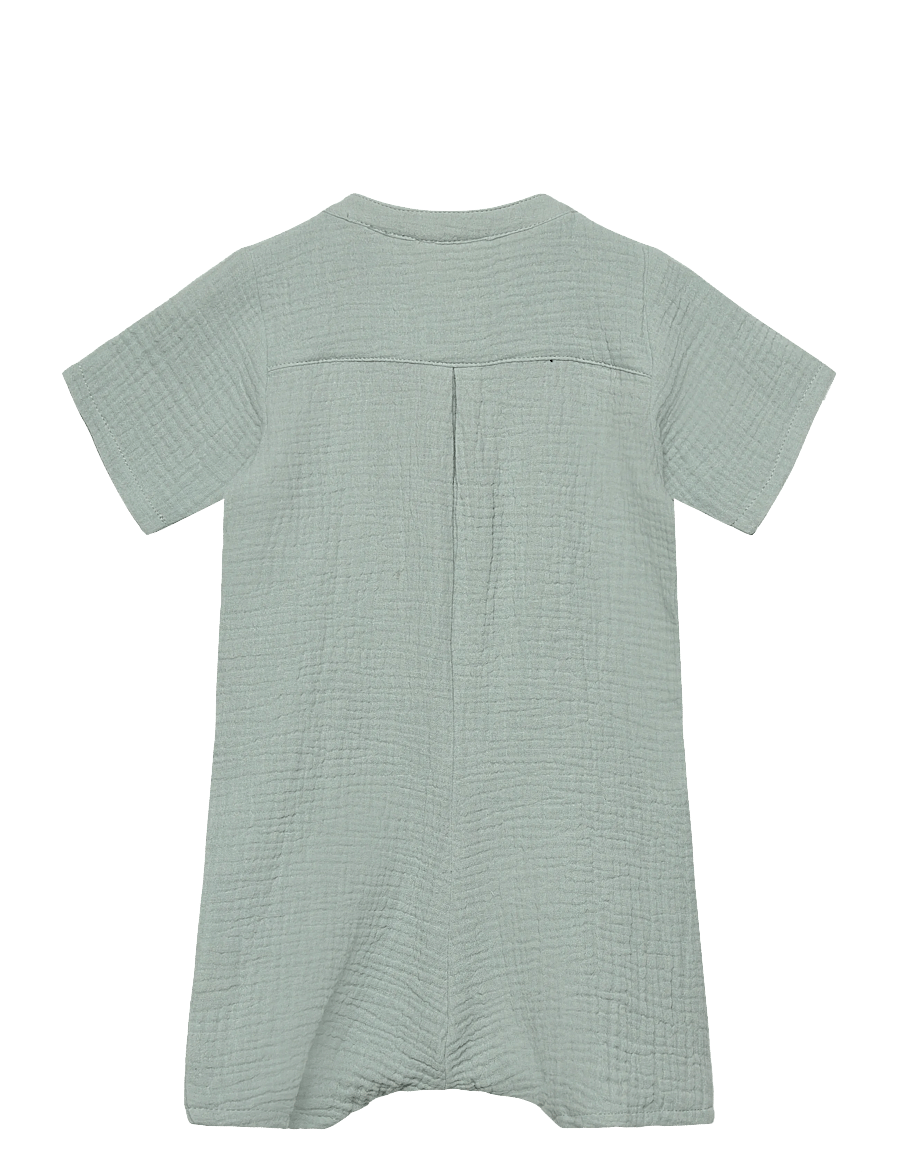 Huttelihut - Playsuit SS Muslin - kortärmade bodies - gray mist - 1