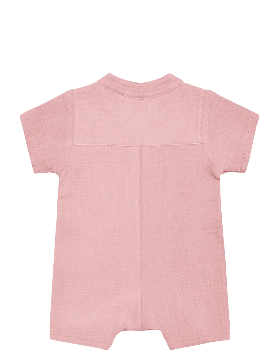Huttelihut - Playsuit SS Muslin - kortärmade bodies - pale mauve - 1