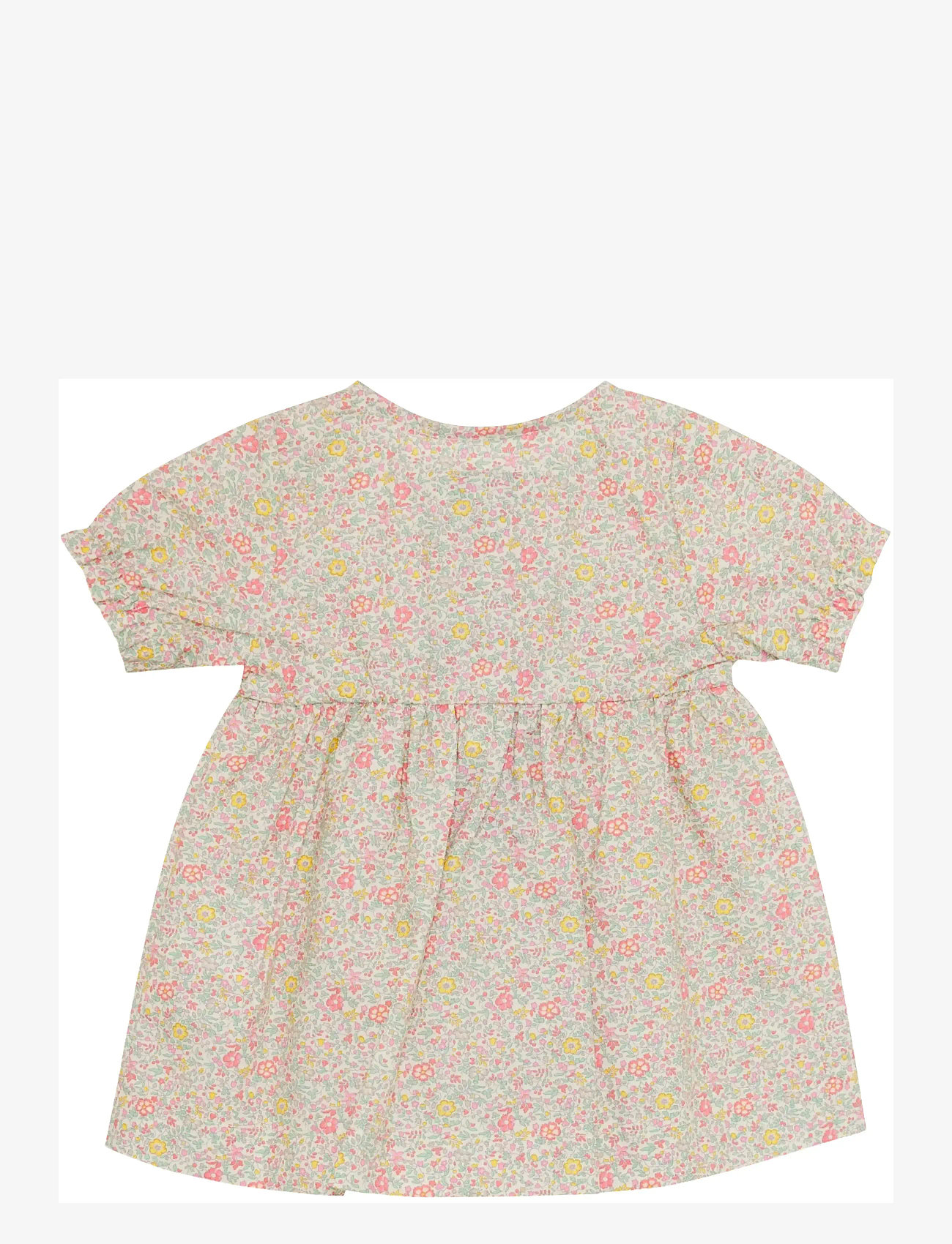 Huttelihut - Dress SS in Liberty Fabric - kortærmede babykjoler - double cream - 1