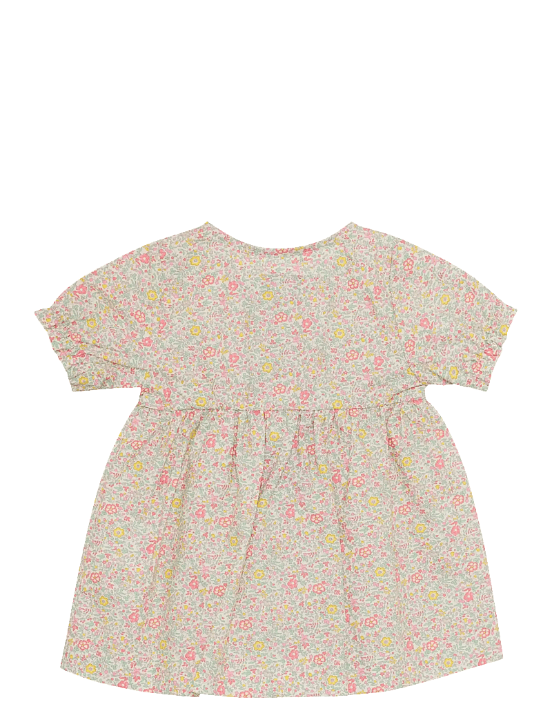 Huttelihut - Dress SS in Liberty Fabric - kortærmede babykjoler - double cream - 1