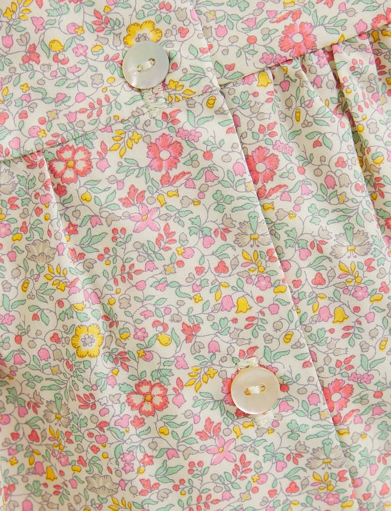 Huttelihut - Dress SS in Liberty Fabric - kortærmede babykjoler - double cream - 2