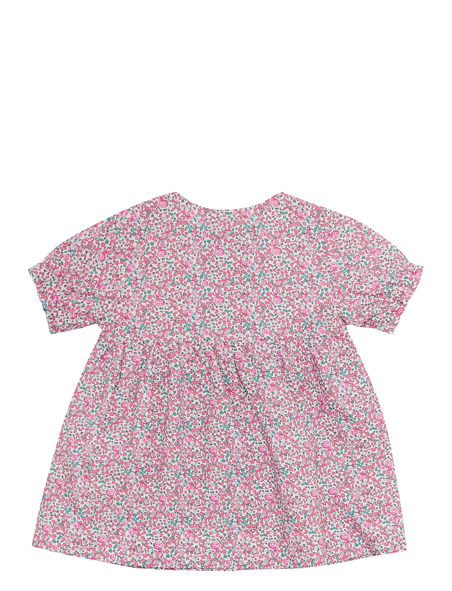 Huttelihut - Dress SS in Liberty Fabric - kurzärmelige babykleider - plumeria - 2