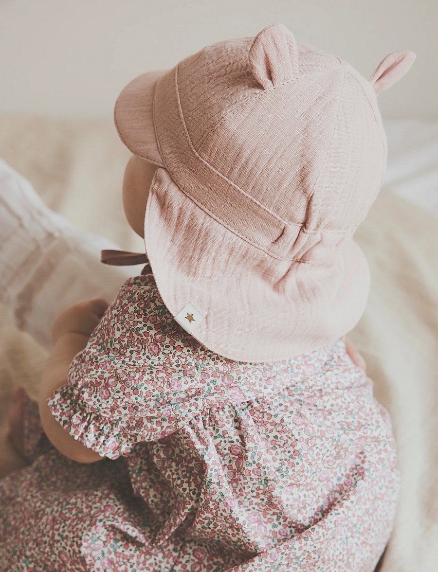 Huttelihut - Dress SS in Liberty Fabric - kurzärmelige babykleider - plumeria - 0