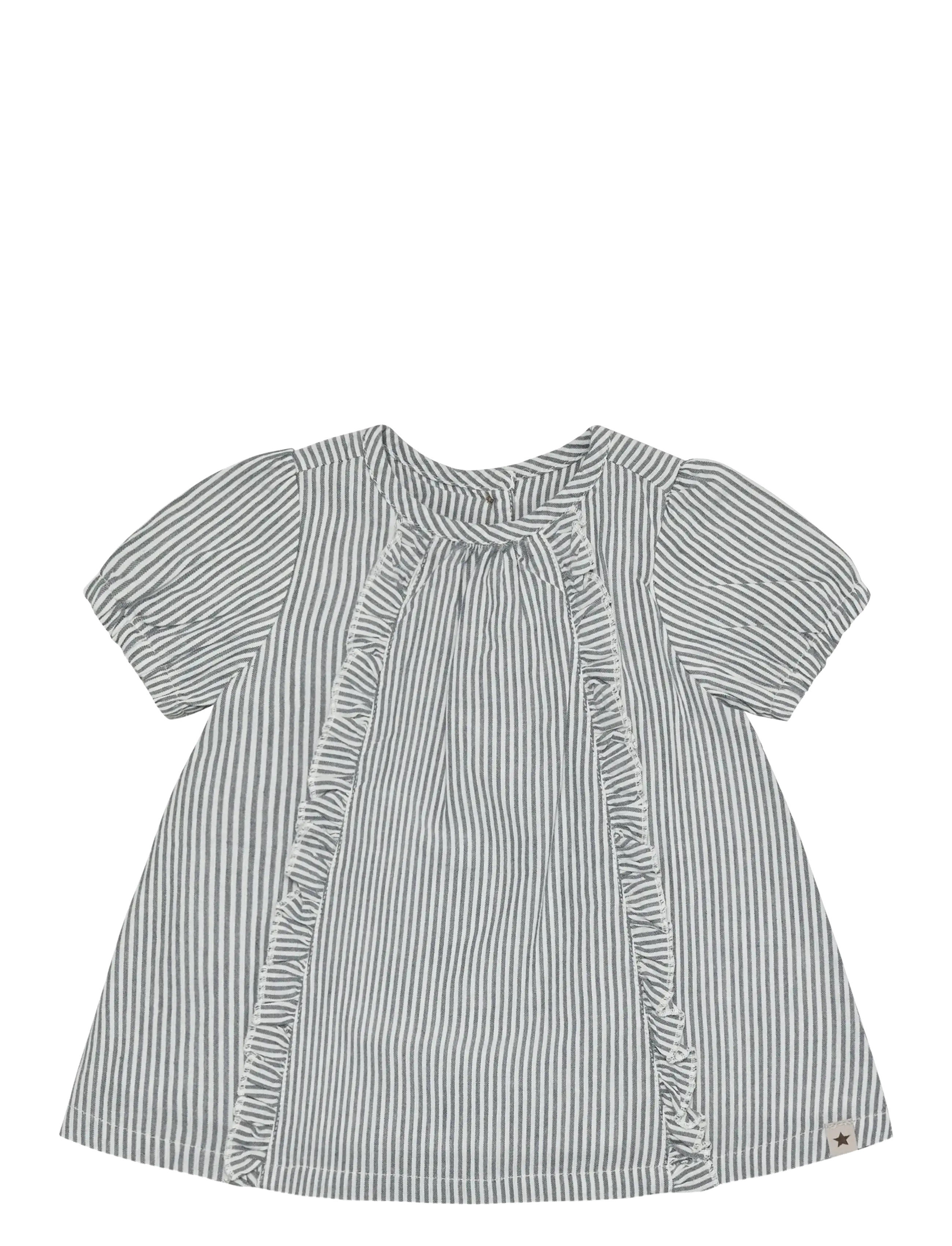 Huttelihut Dress SS YD Stripe - Kleidung - BERING SEA / grey