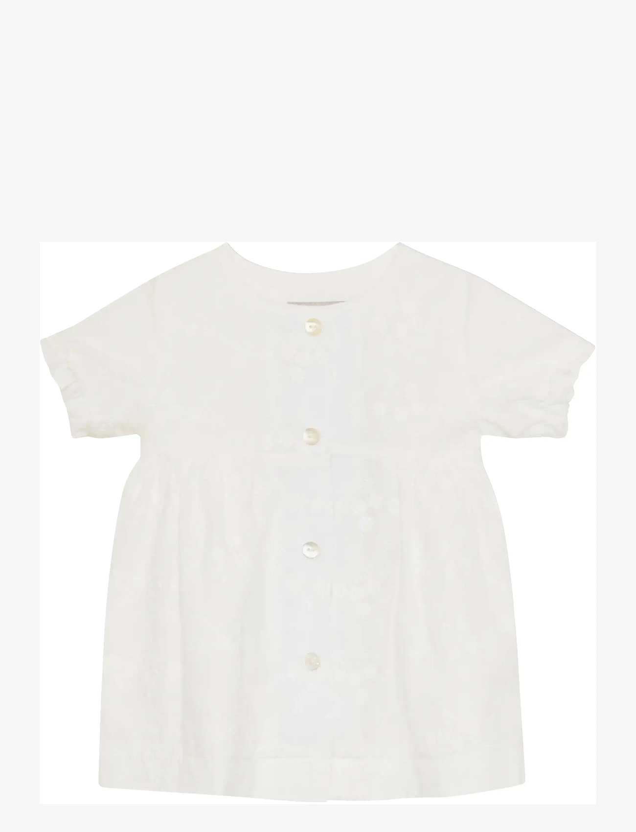Huttelihut - Dress SS Embroidery - kurzärmelige babykleider - antique white - 0